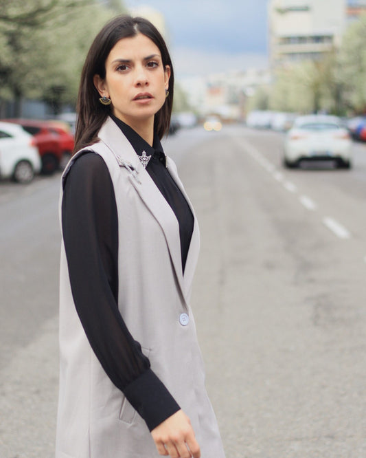WAISTCOAT DRESS GRAY